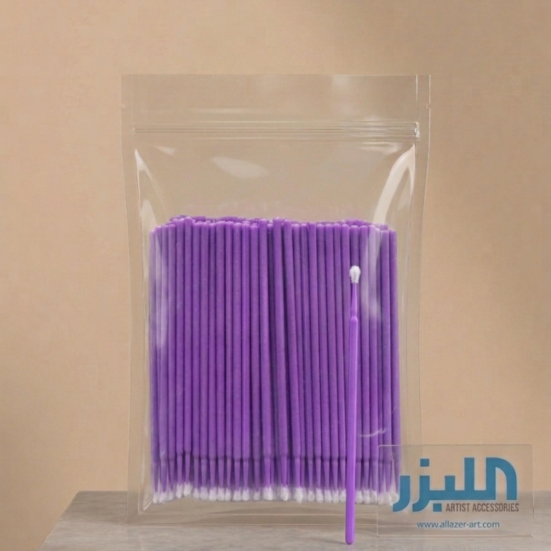 اعواد للتلقيط والتفاصيل الدقيقة - حبة واحدة (Microbrush Applicators)