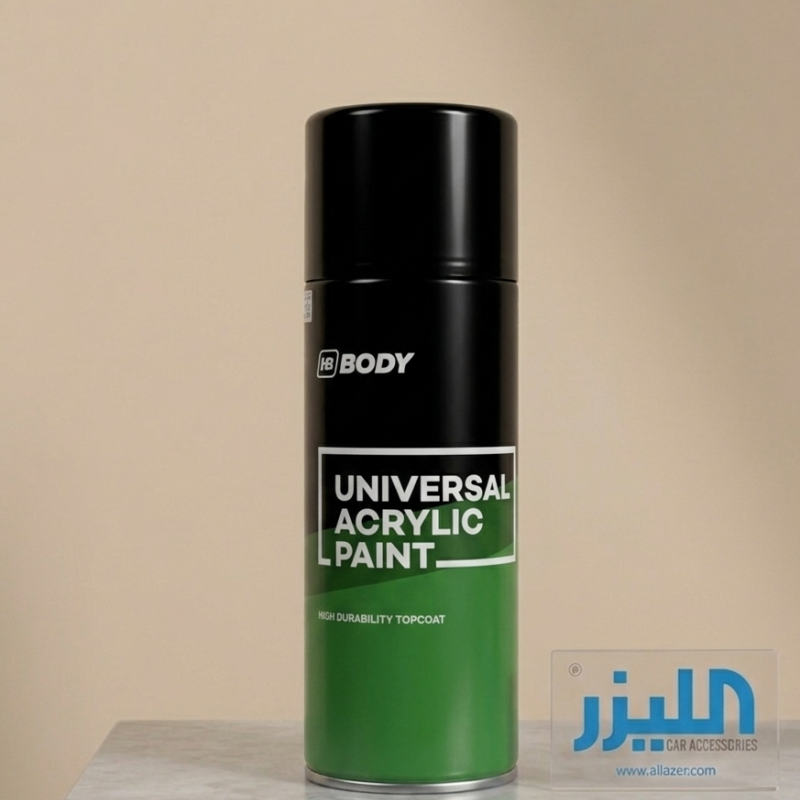 بخاخ طلاء أكريليك شامل من إتش بي بودي (HB BODY) - أسود مطفي