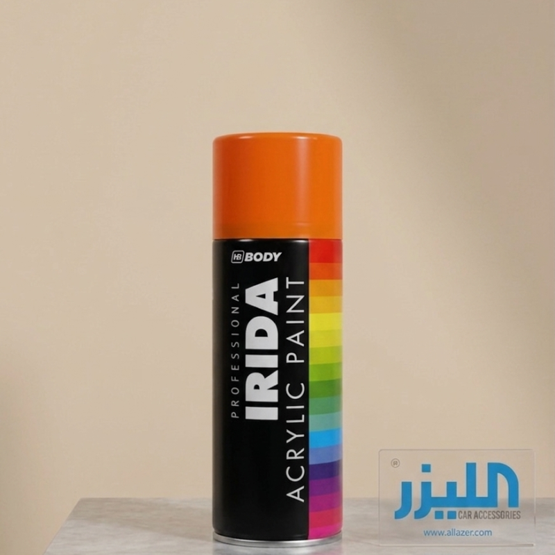إتش بي بودي إيريدا (HB BODY IRIDA) - بخاخ طلاء أكريليك احترافي - برتقالي